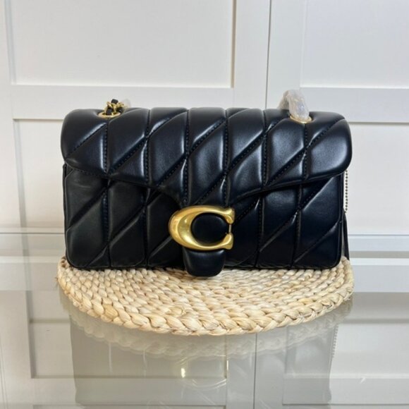 Coach tabby shoulder bag 26 with quilting black - Picture 1 of 8